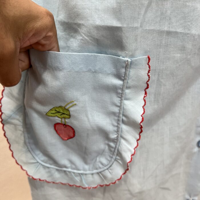 Avental Azul com Babados - Tam G - Imagem 4