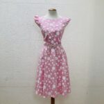 Vestido Rosa de Bolinhas - tam M