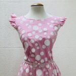 Vestido Rosa de Bolinhas - tam M - Imagem 2