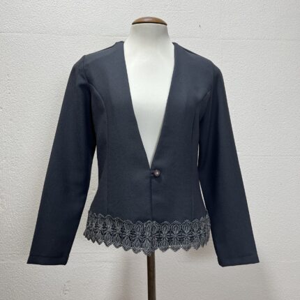 Blazer Vintage com Rendas – Tam P