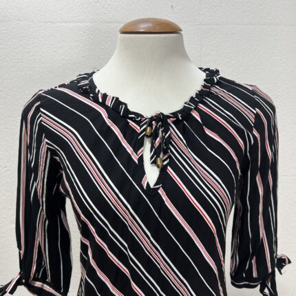 Blusa Listrada com Babados – Tam M