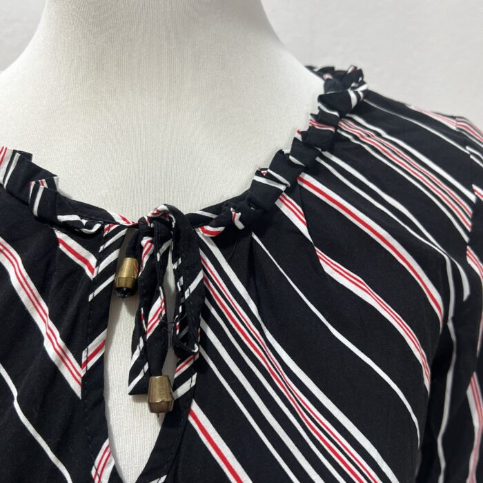 Blusa Listrada com Babados - Tam M - Imagem 3