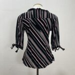 Blusa Listrada com Babados - Tam M - Imagem 5