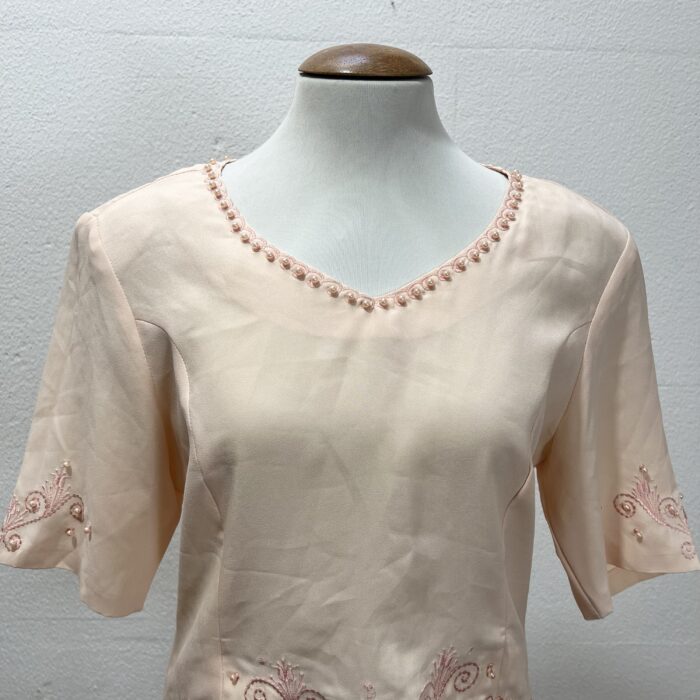 Blusa Vintage Com Pérolas - Tam M - Imagem 2