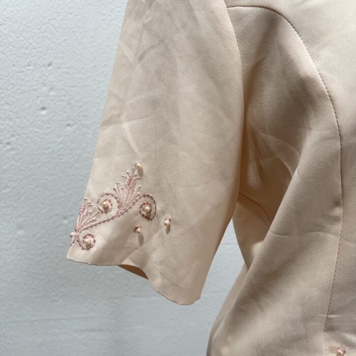 Blusa Vintage Com Pérolas - Tam M - Imagem 3