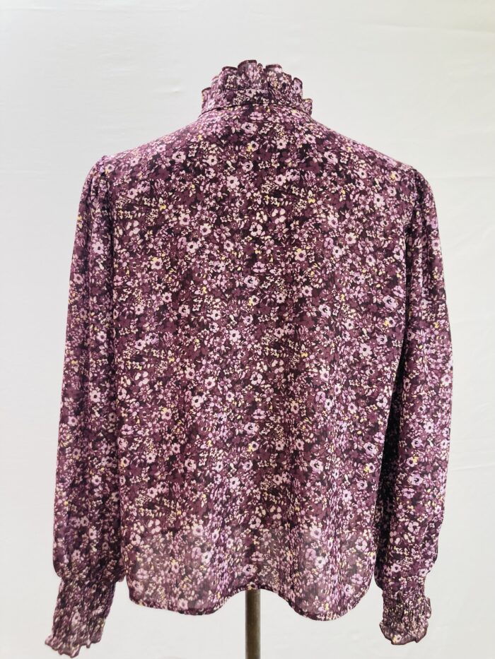 Blusa Estampada com Babado na Gola - tam P - Imagem 6