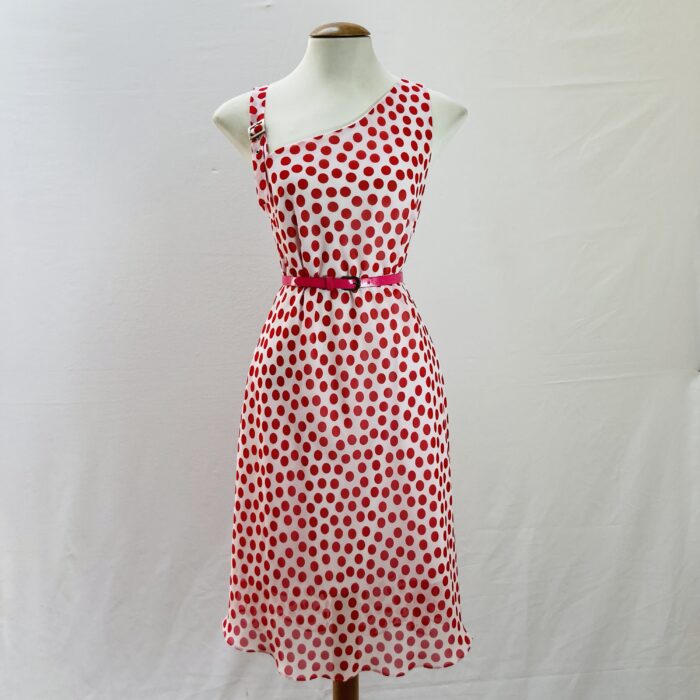 Vestido Poá Vermelha - tam M - Imagem 3