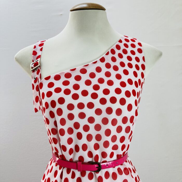 Vestido Poá Vermelha - tam M - Imagem 2