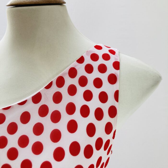 Vestido Poá Vermelha - tam M - Imagem 5