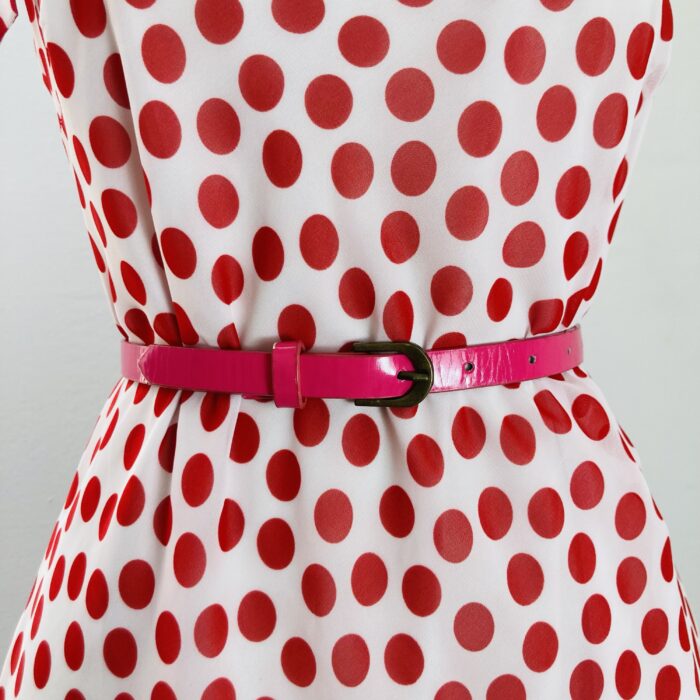 Vestido Poá Vermelha - tam M - Imagem 4