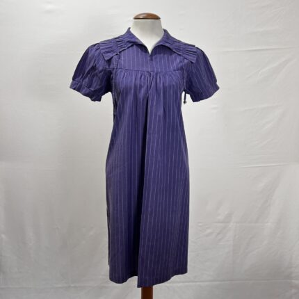 Vestido Azul Listrado – Tam P