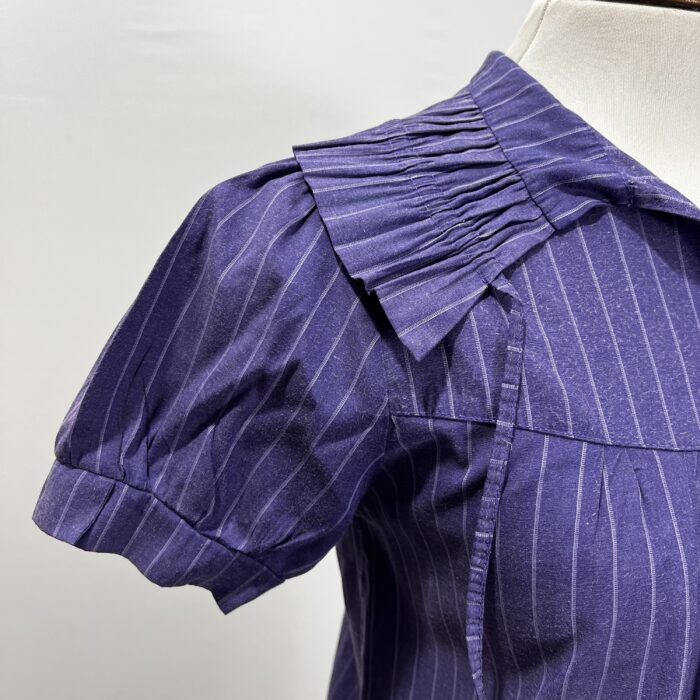 Vestido Azul Listrado - Tam P - Imagem 4