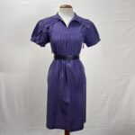 Vestido Azul Listrado - Tam P