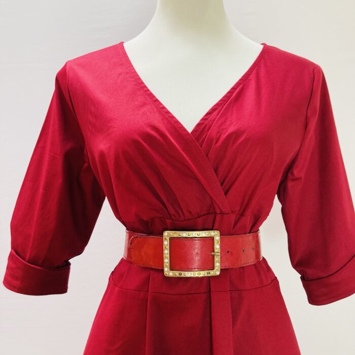 Vestido Midi Vermelho - Tam G - Imagem 3