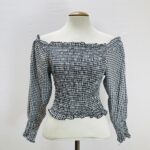 Blusa Ciganinha Xadrez - tam M