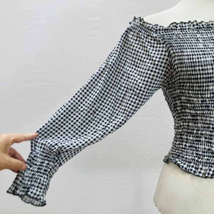 Blusa Ciganinha Xadrez - tam M - Imagem 2