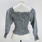 Blusa Ciganinha Xadrez - tam M - Imagem 3