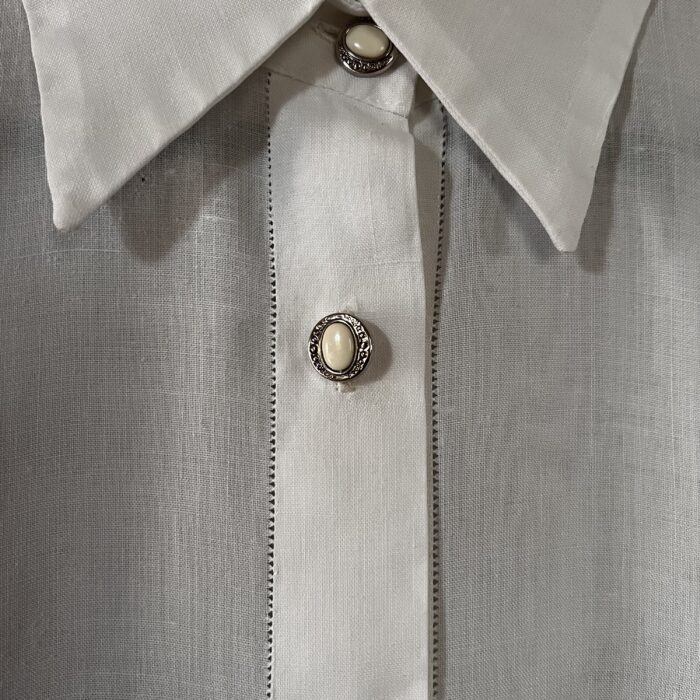 Camisa Branca em Linho - Tam M - Imagem 3