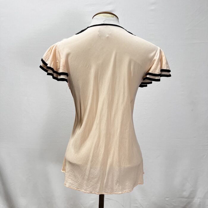 Blusa Salmão com Rendas - Tam P - Imagem 4