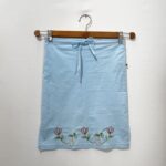 Saia Azul com Bordados - Tam P/M
