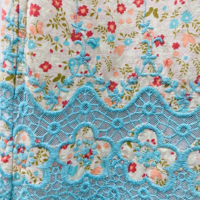 Saia Longa Floral Bordados na Barra - tam M - Imagem 2
