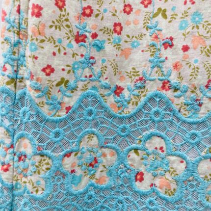 Saia Longa Floral Bordados na Barra – tam M
