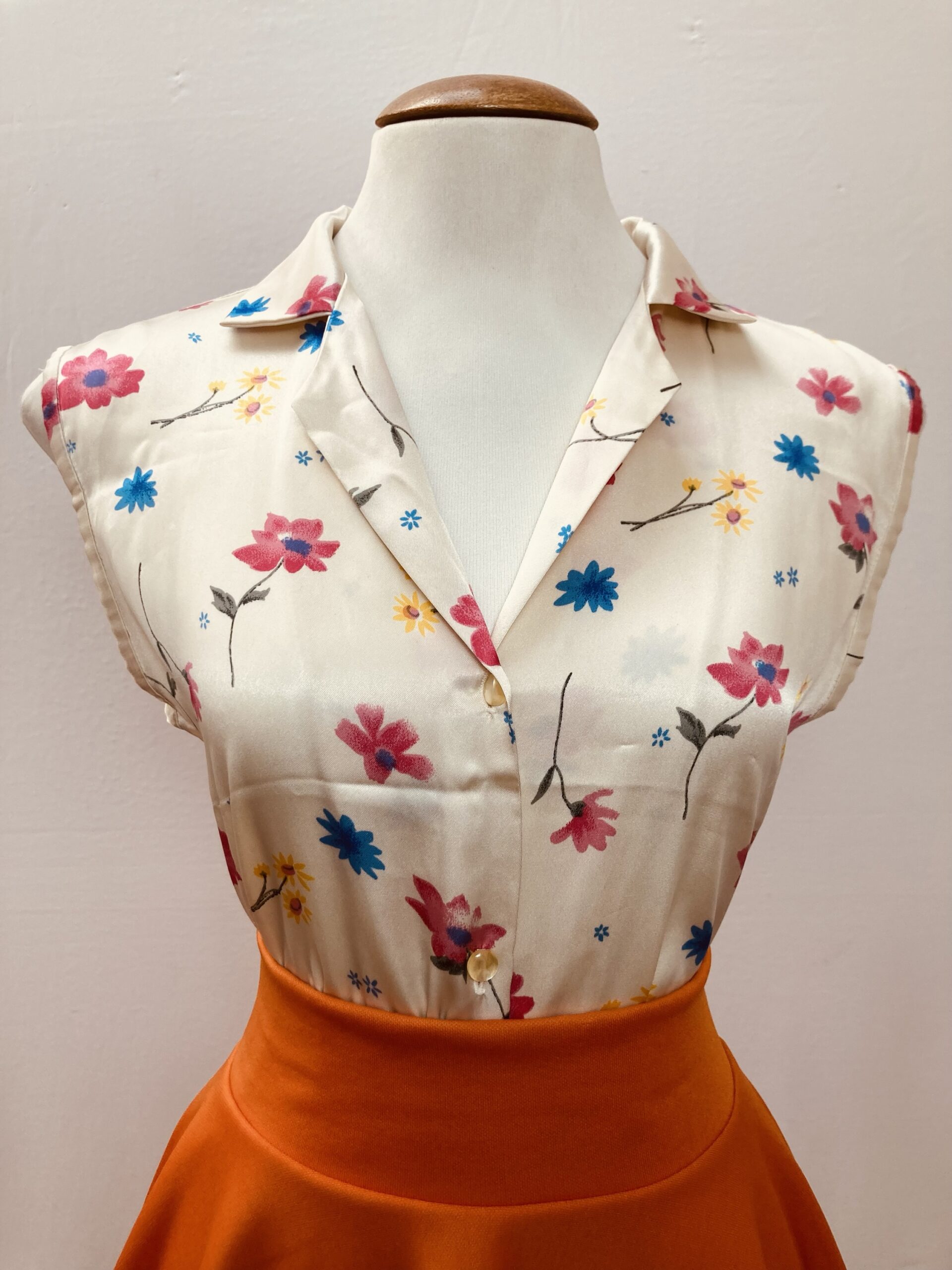 img_7108 Blusa Vintage Floral - tam P - Imagem 1
