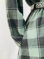 Vestido Midi Xadrez Manga Longa - tam P - Imagem 2