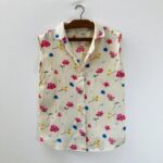 Blusa Vintage Floral - tam P - Imagem 4