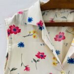 Blusa Vintage Floral - tam P - Imagem 3