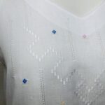 Blusa Vintage com mangas em crochê - tam M - Imagem 3
