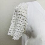 Blusa Vintage com mangas em crochê - tam M - Imagem 4