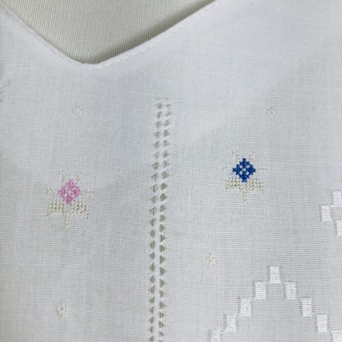 Blusa Vintage com mangas em crochê - tam M - Imagem 2