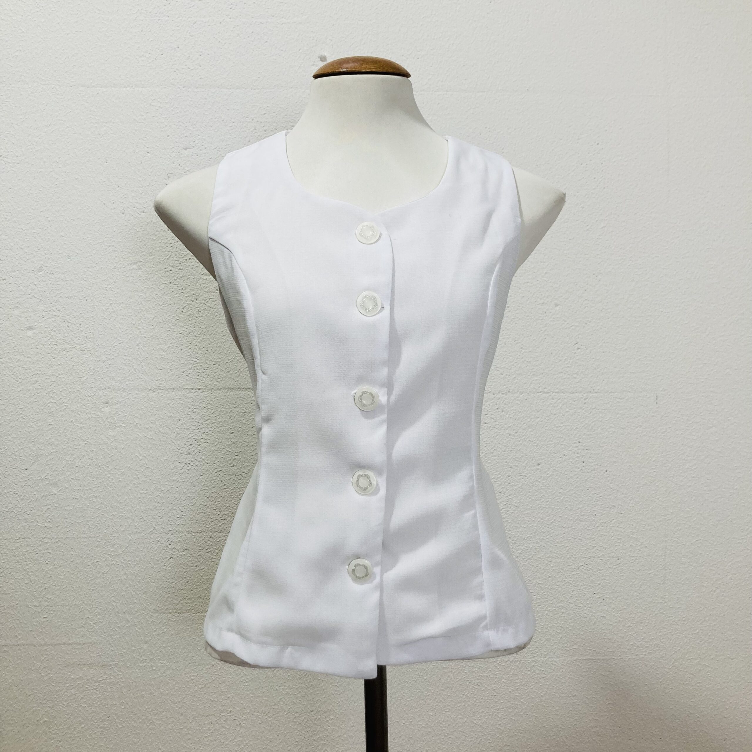 img_7451 Colete Vintage Branco - tam M - Imagem 1