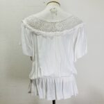 Blusa Branca com Rendas e Crochê - tam G - Imagem 8