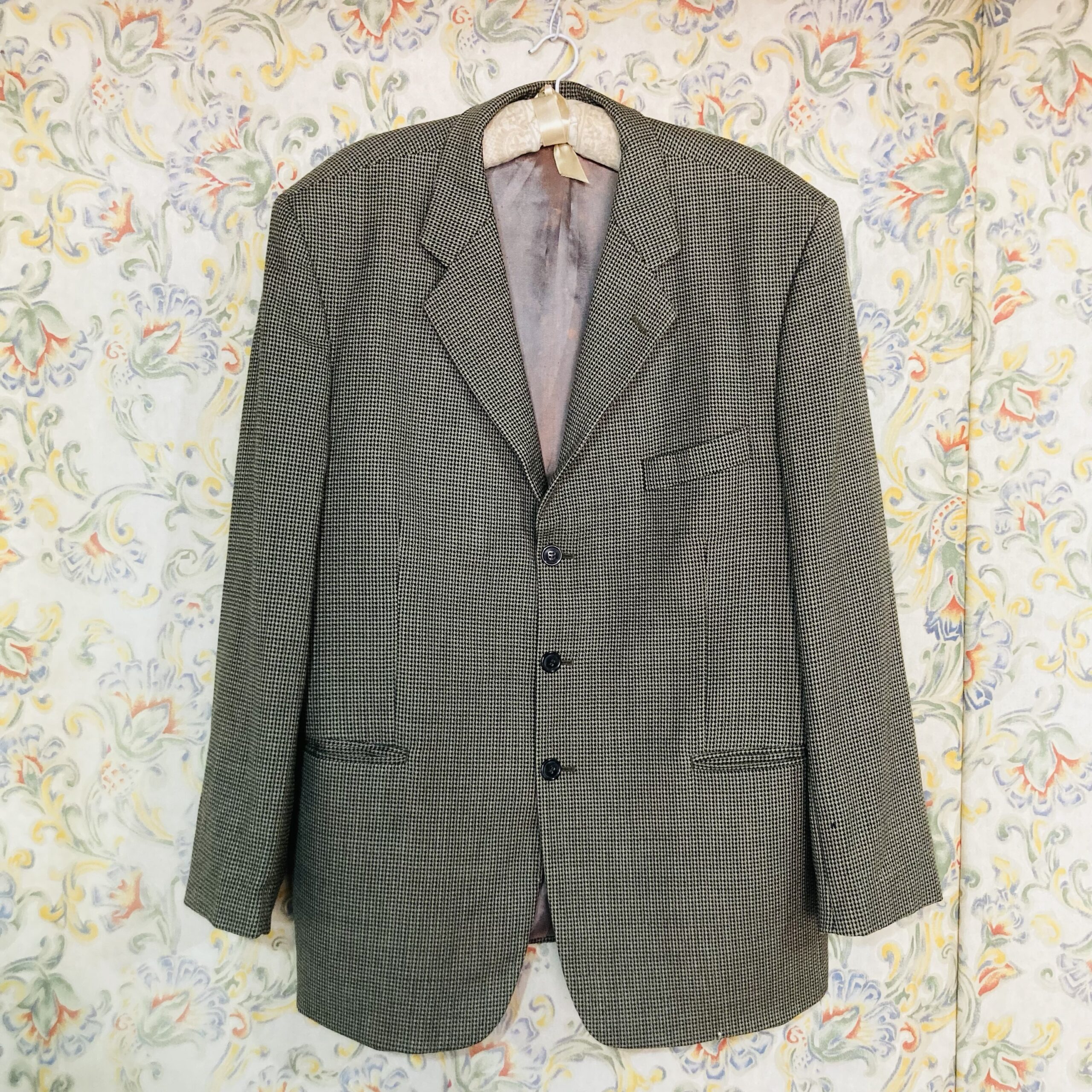 Blazer Vintage Pied-de Poule – tam G