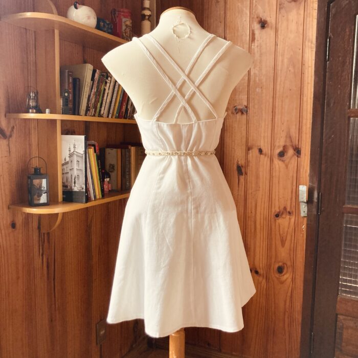 Vestido Branco Linho - tam P - Imagem 6