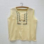 Blusa Vintage Bordada - tam M
