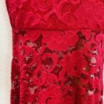 Saia e blusa em renda vermelha - tam M - Imagem 5