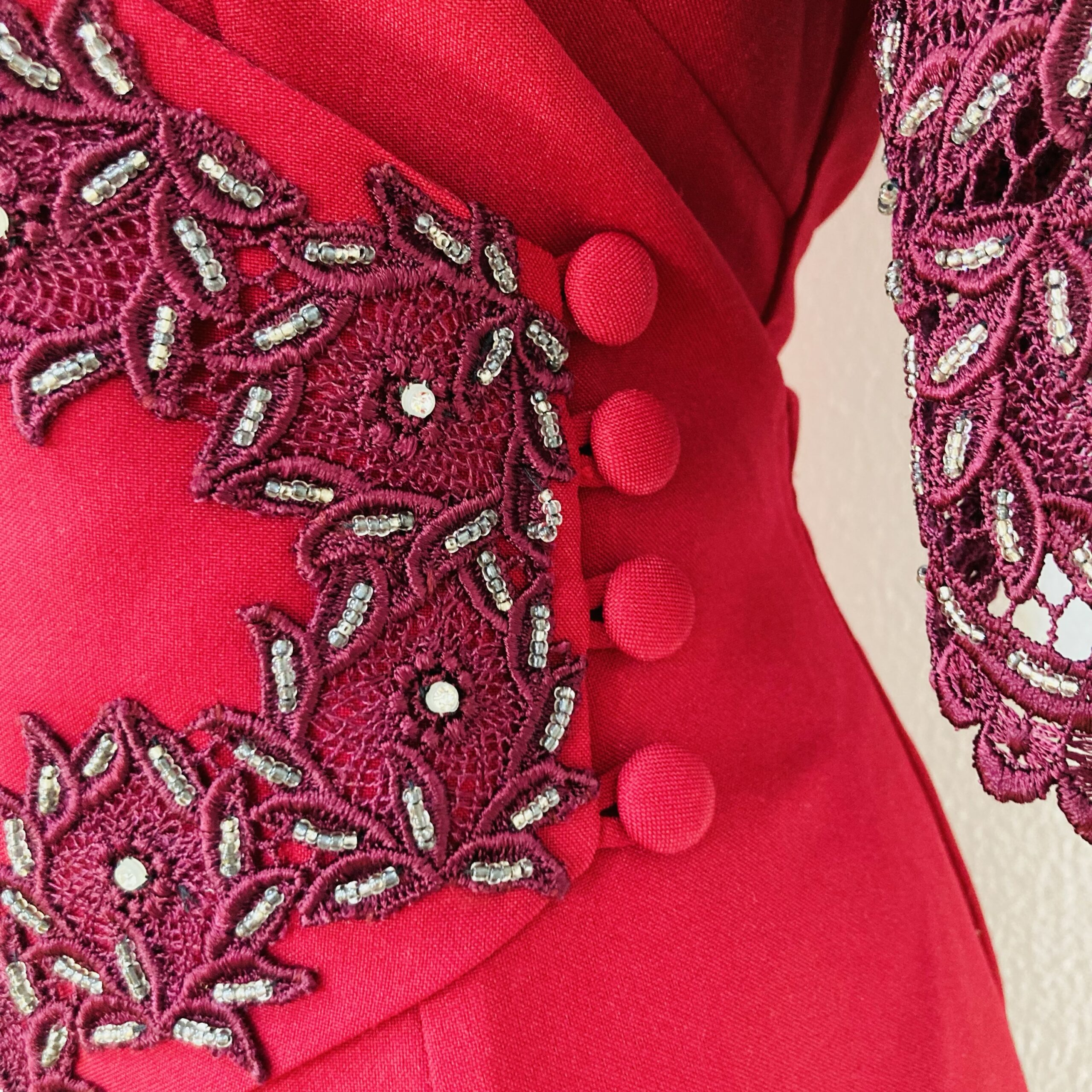 Vestido Vintage Longo Festa - tam M - Imagem 5