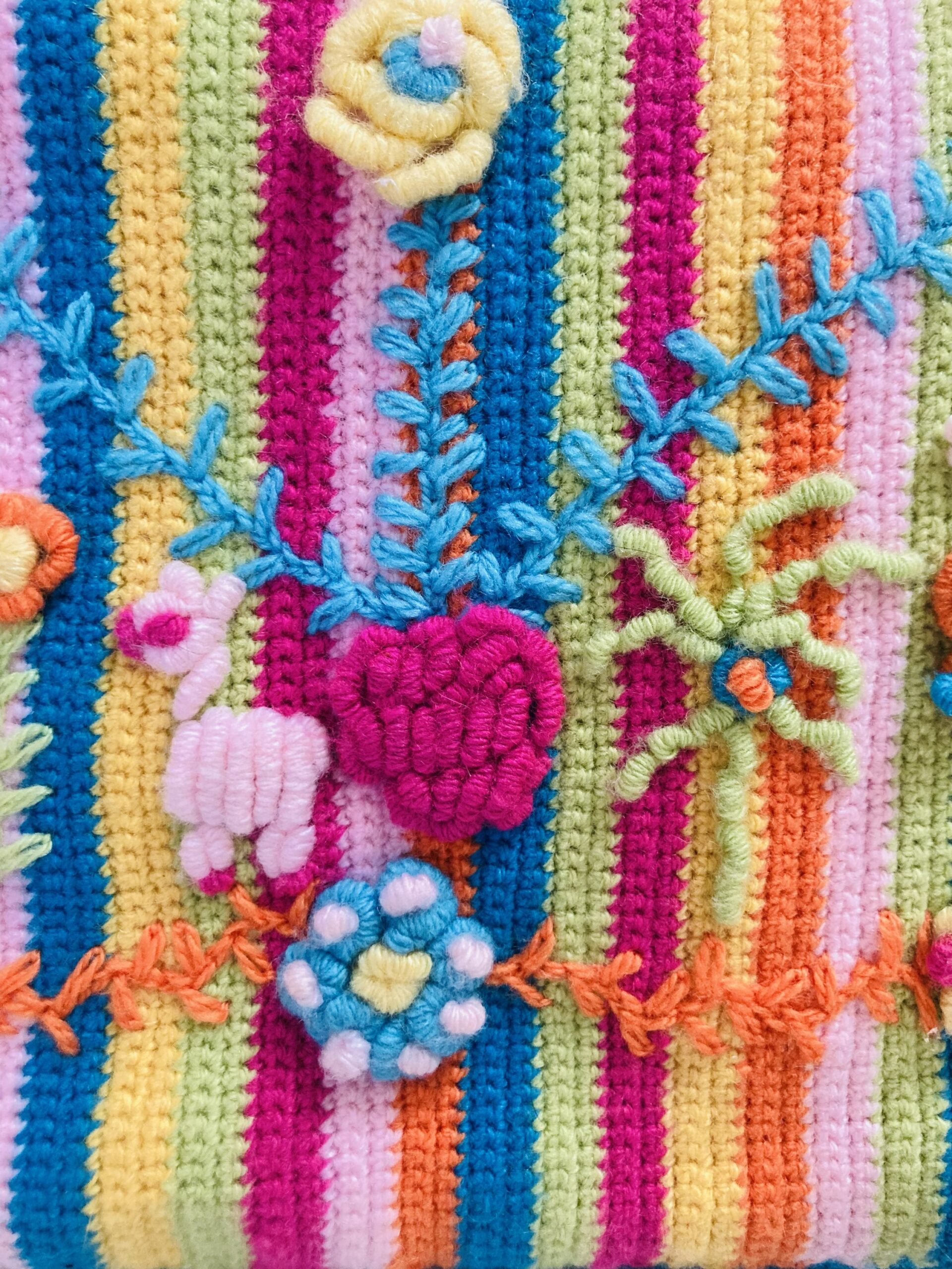 Bolsa Tiracolor em Croche - tamanho grande - Imagem 5