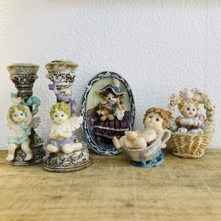 Colecionáveis Vintage anjos e querubins