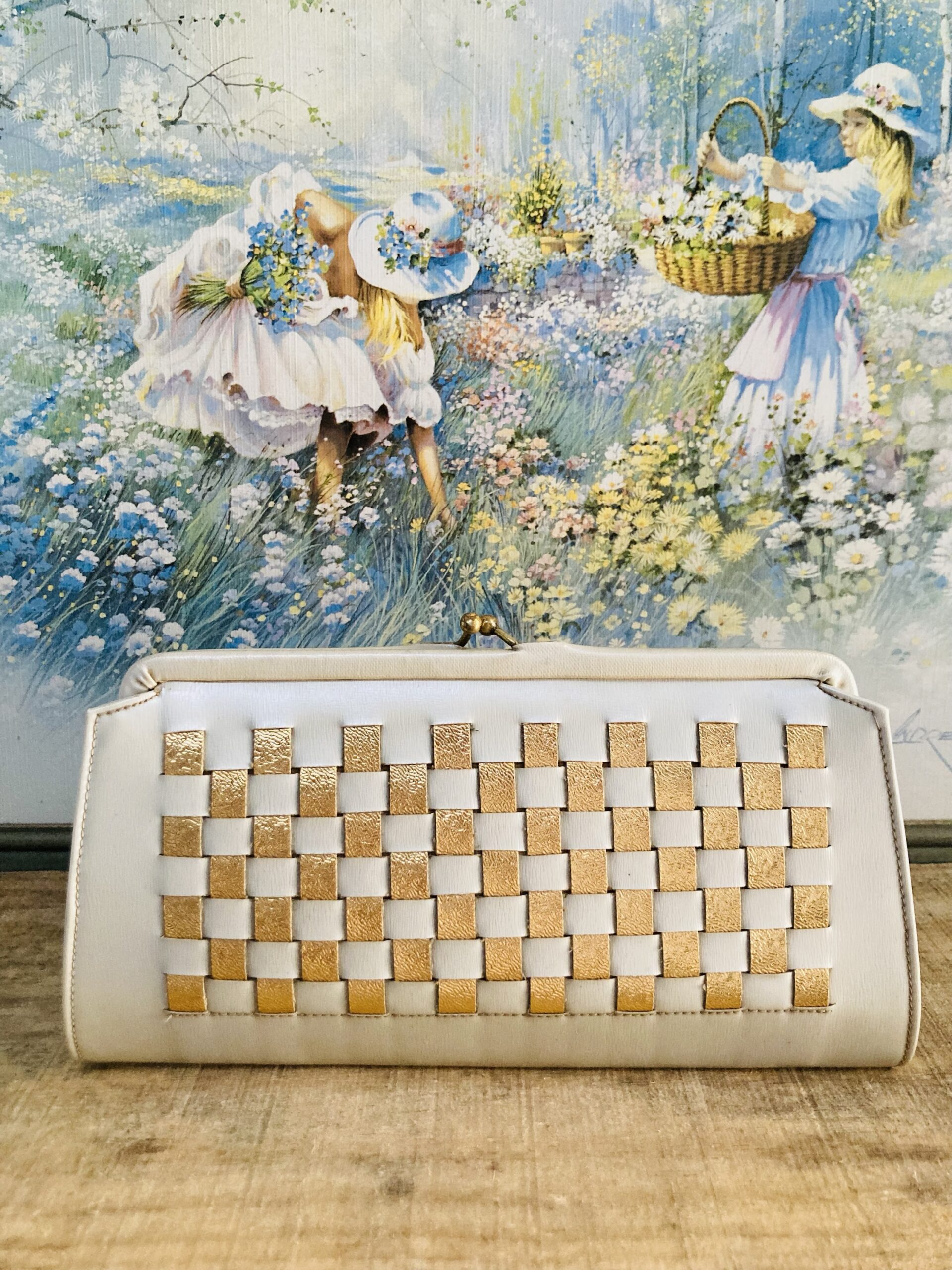 Bolsinha Vintage de Mão - Clutch - Imagem 3